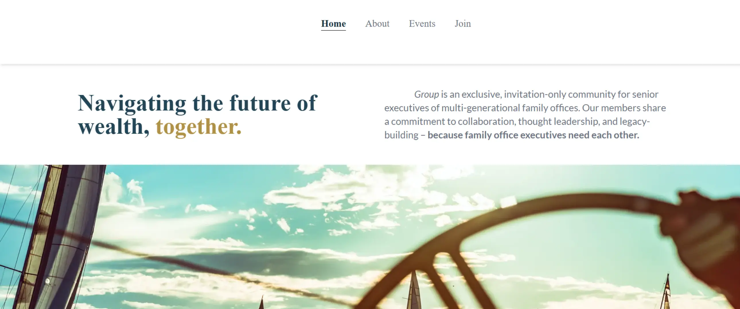 Custom website and membership portal